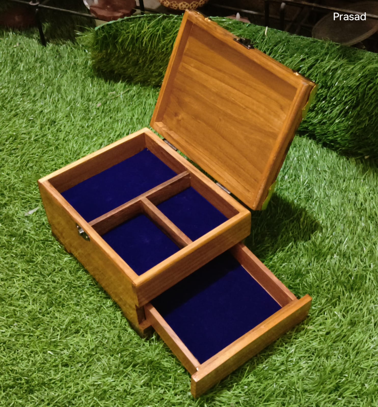 Jewelry Box with side drawer